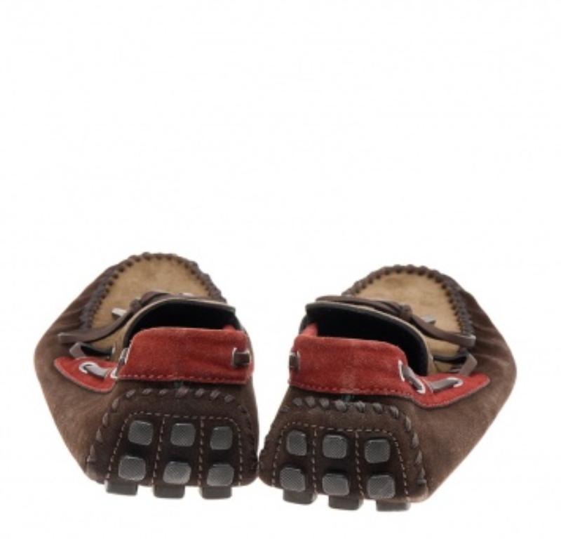 Noir Louis Vuitton - Mocassins Arizona en daim multicolore, taille 42 en vente