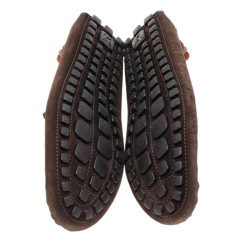 Louis Vuitton - Mocassins Arizona en daim multicolore, taille 42 1