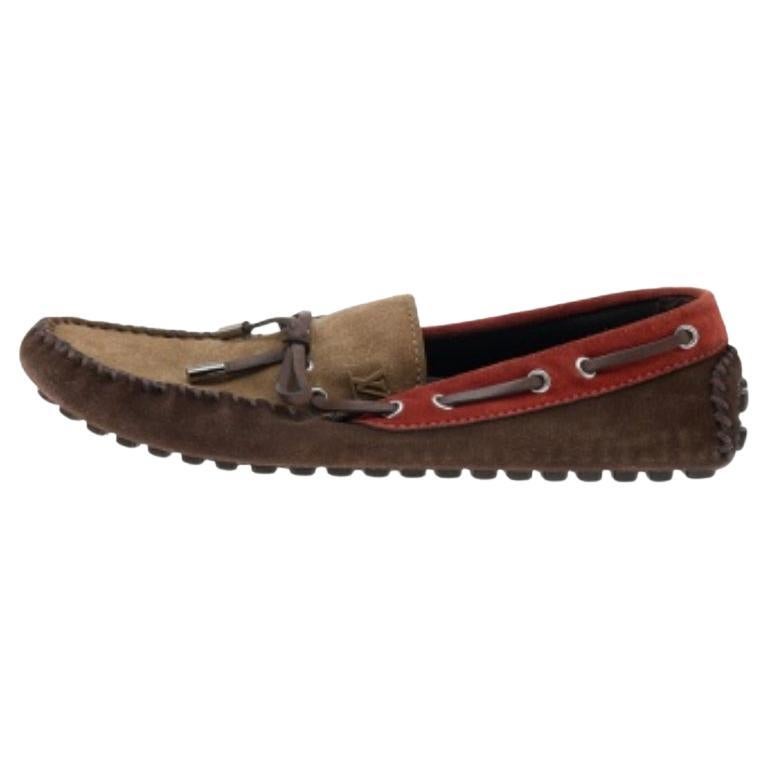 Louis Vuitton - Mocassins Arizona en daim multicolore, taille 42 en vente