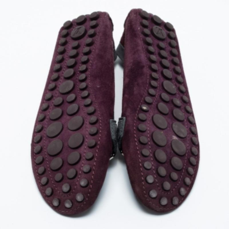 Louis Vuitton Multicolor Suede Loafers Size 39.5 For Sale 1