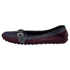 Louis Vuitton Multicolor Suede Loafers Size 39.5