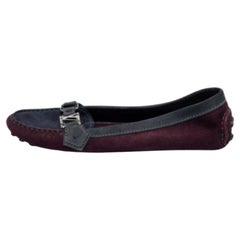Louis Vuitton Multicolor Suede Loafers Size 39.5