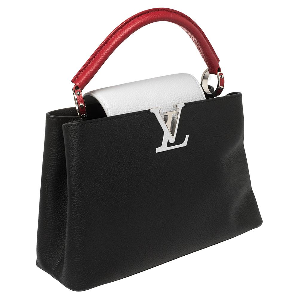 Black Louis Vuitton Multicolor Taurillon Leather Capucines MM Bag