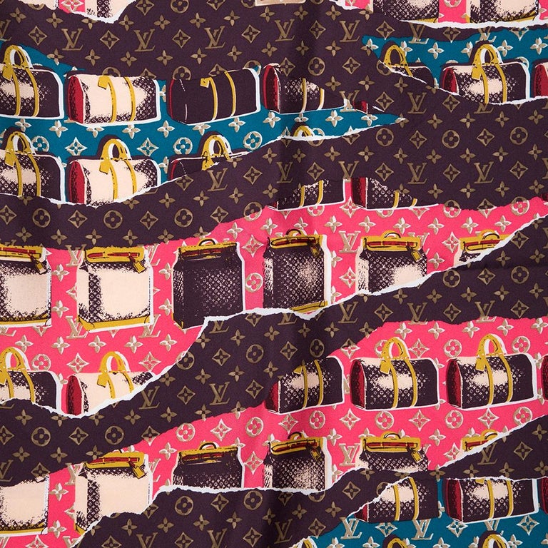 Louis Vuitton Multicolor Voyages Keepall Printed Closure Detail
