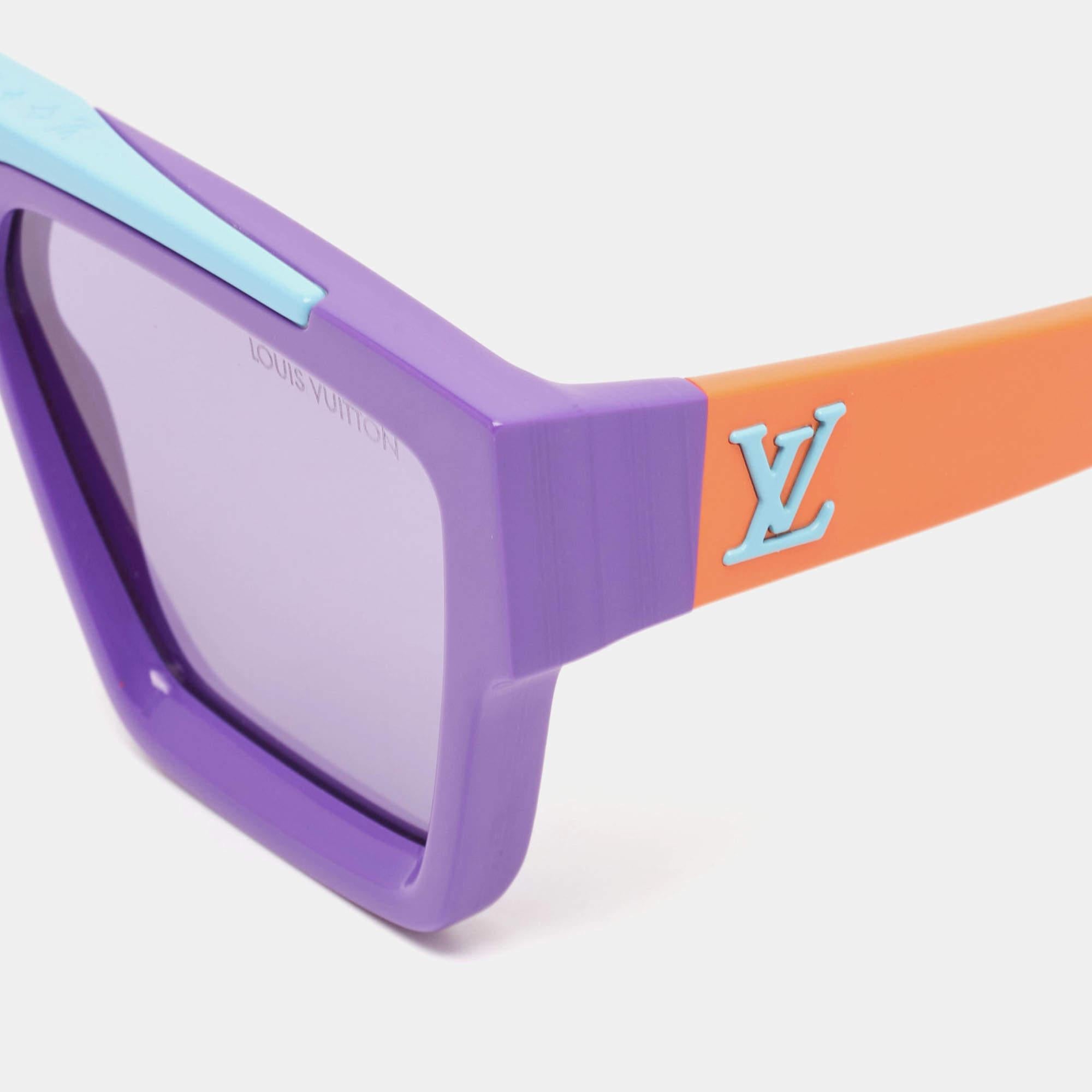 Purple Louis Vuitton Multicolor Z1894W 1.1 Evidence Square Sunglasses