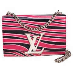 Louis Vuitton Multicolor Zebra Print Leather Chain Louise MM Bag