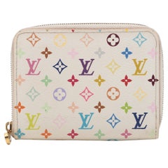 Louis Vuitton Multicolor Zippy Münzgeldbörse Weiß