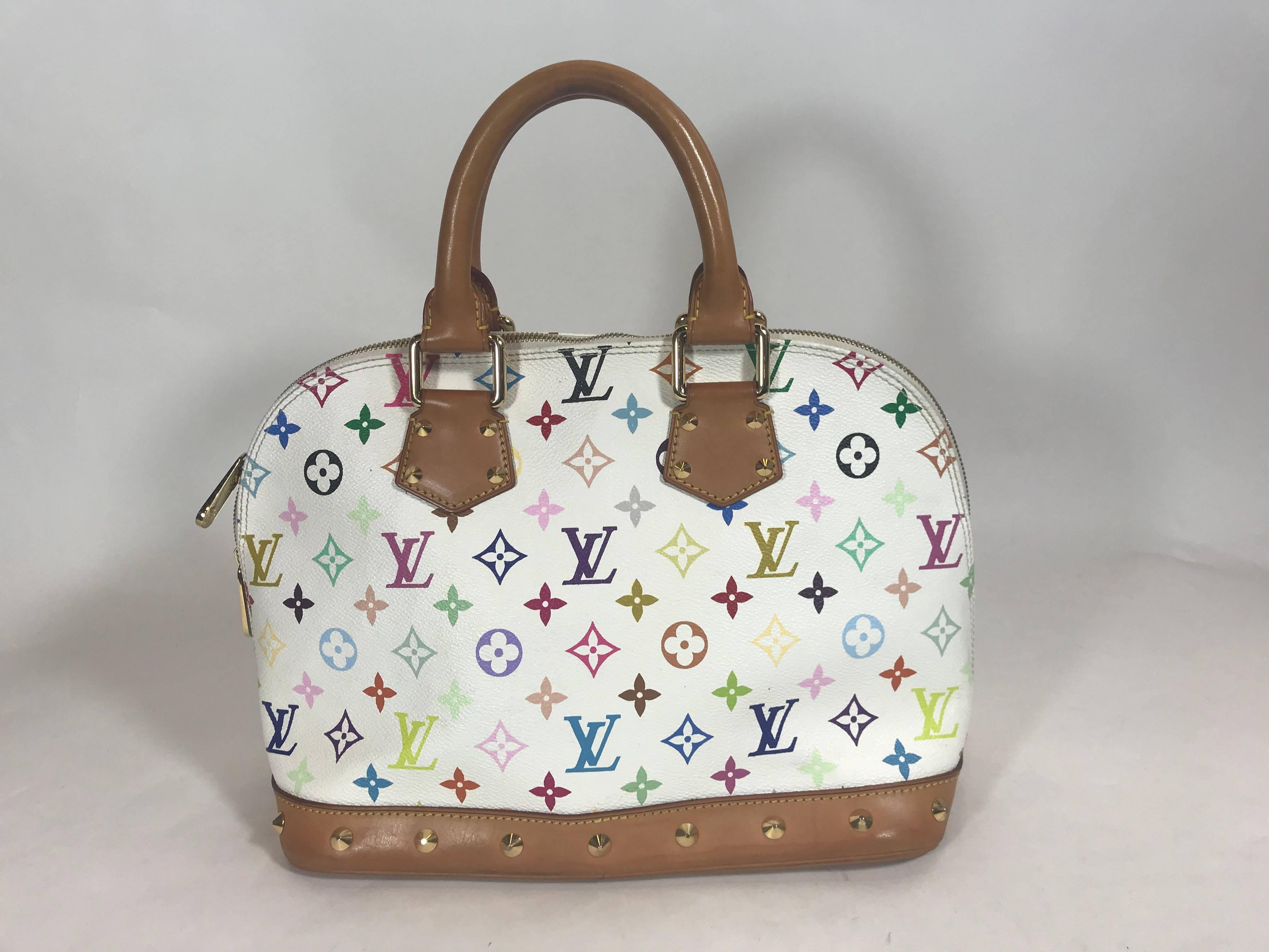 Gray Louis Vuitton Multicolore Alma MM