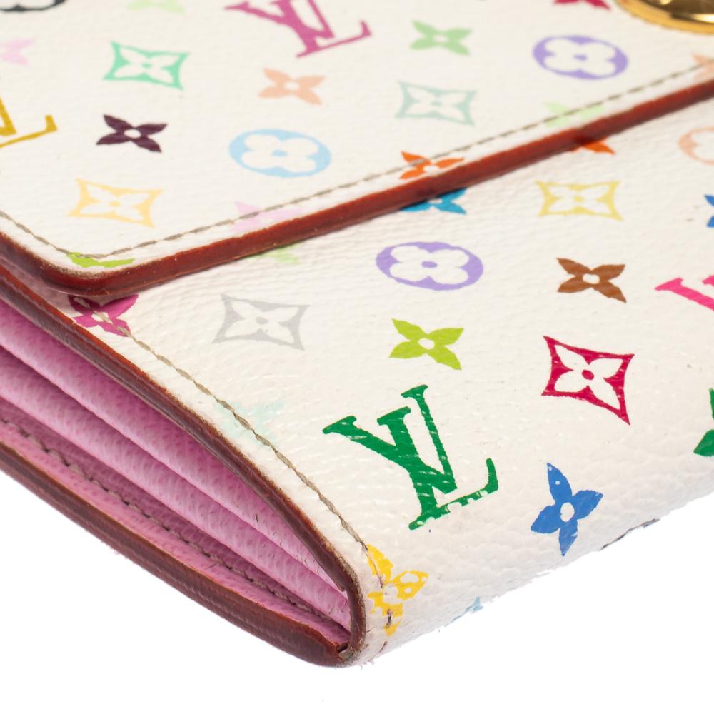 Women's Louis Vuitton Multicolore Monogram Coated Canavas Sarah Continental Wallet