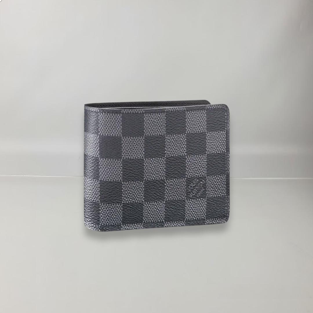 Louis Vuitton Multiple Wallet Checkered Graphite Canvas 1