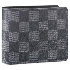 Louis Vuitton 2021 Men's Multiple Wallet Damier Graphite 3D Canvas