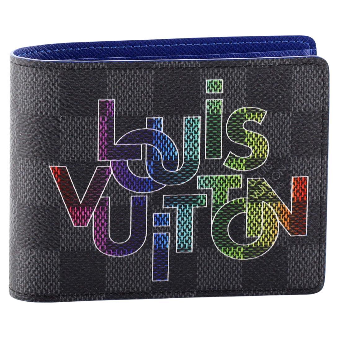 Louis Vuitton Multiple Wallet Limited Edition Interlinked Logo Damier Graphite