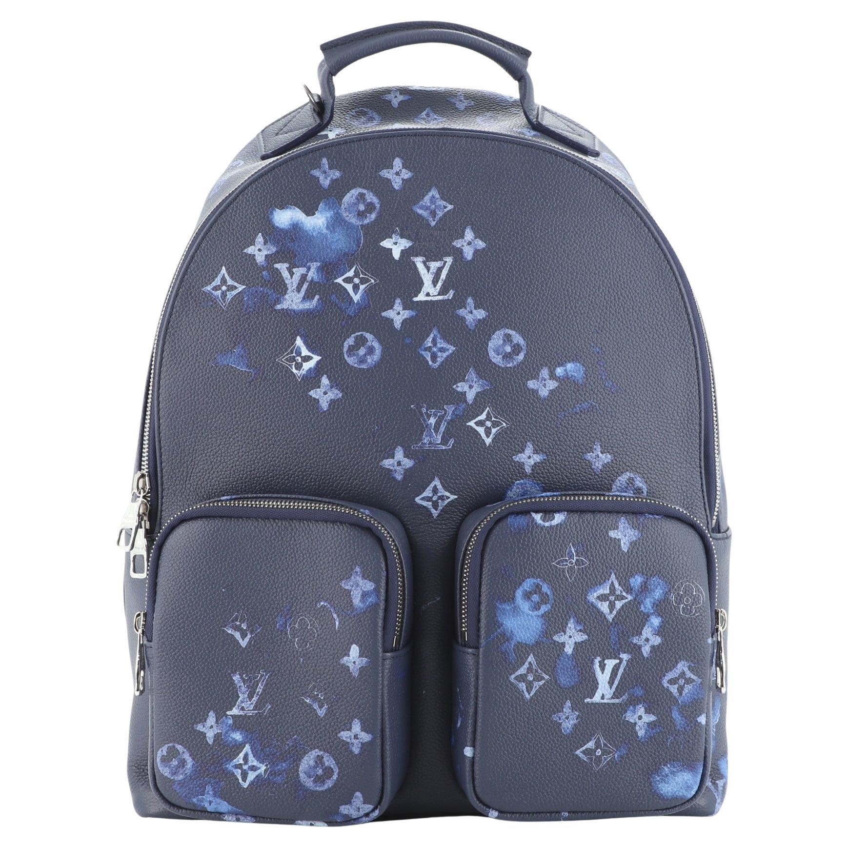 Multipocket Backpack Limited Edition Monogram Ink Watercolor Leather