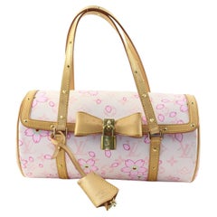 Louis Vuitton Murakami Kirschblütenblumen-Monogramm Papillon Rosa Monogramm 1LK1219K