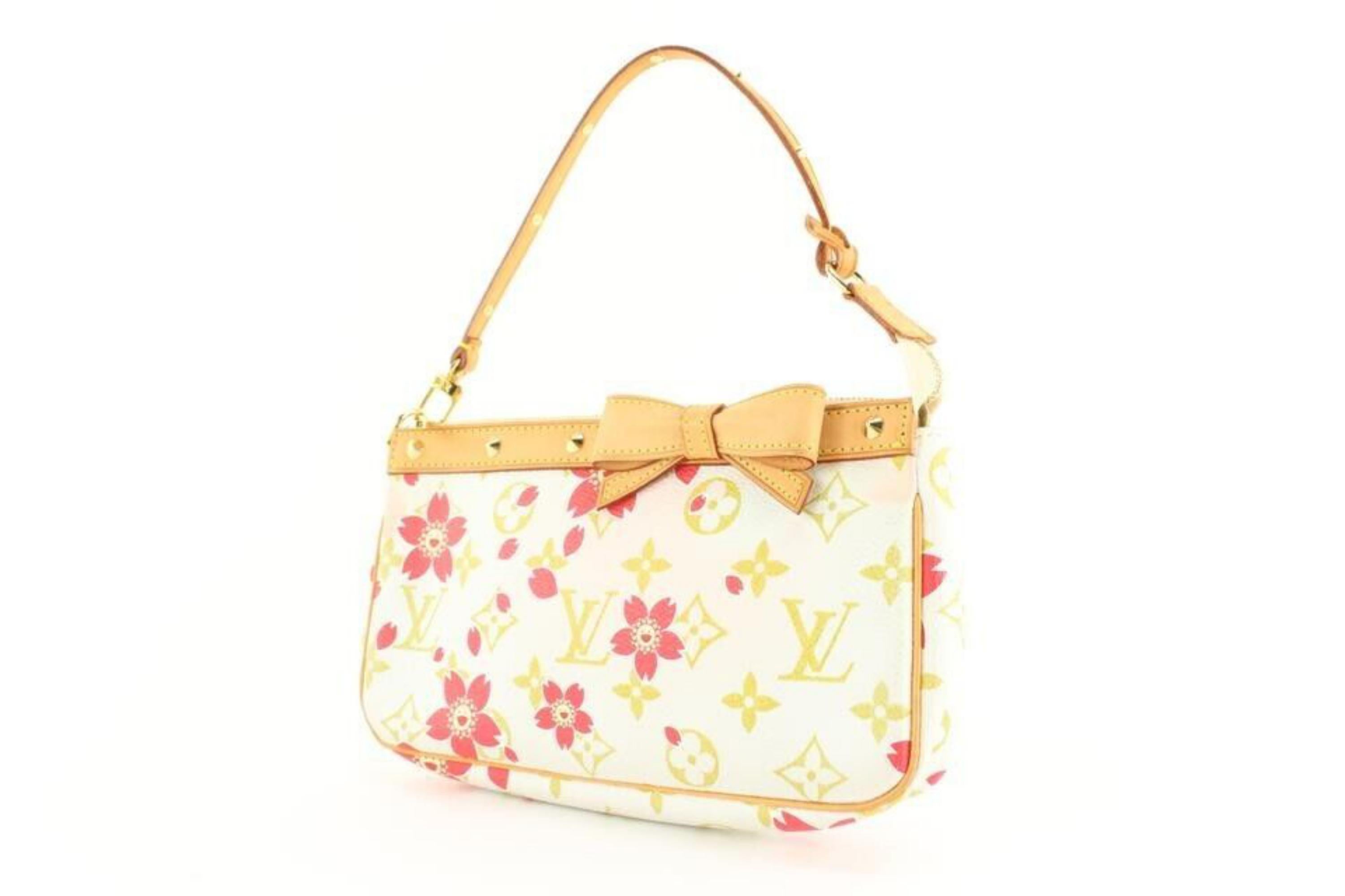 Louis Vuitton Murakami Cherry Blossom Monogram Pochette Accessoires 9LVJ1028 8