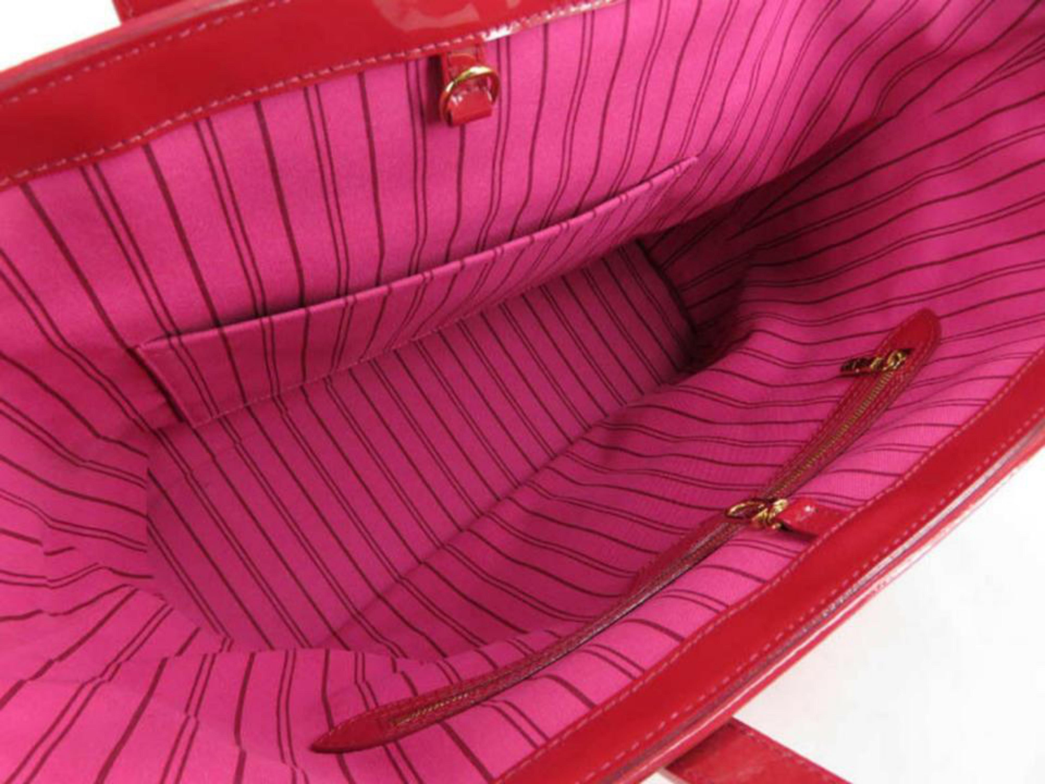 Louis Vuitton Murakami Cosmic Blossom Pm 870012 Pink Leather Tote In Excellent Condition For Sale In Forest Hills, NY