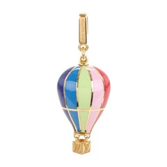 Louis Vuitton Murakami Lacquer Yellow Gold Hot Air Balloon Pendant Charm