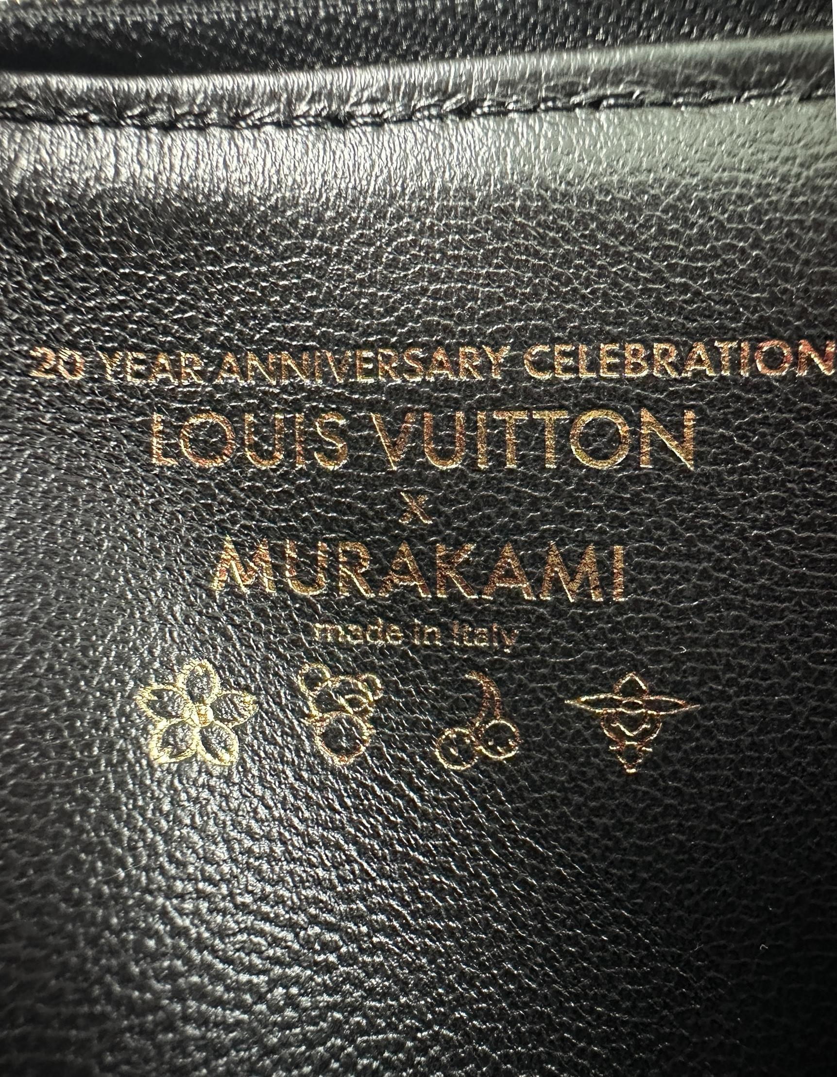 Louis Vuitton Murakami LV X TM in pelle d'agnello goffrata Monogram BB Crossbody in vendita 5