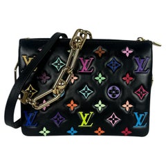 Louis Vuitton Murakami LV X TM Lambskin Embossed Monogram Coussin BB Crossbody