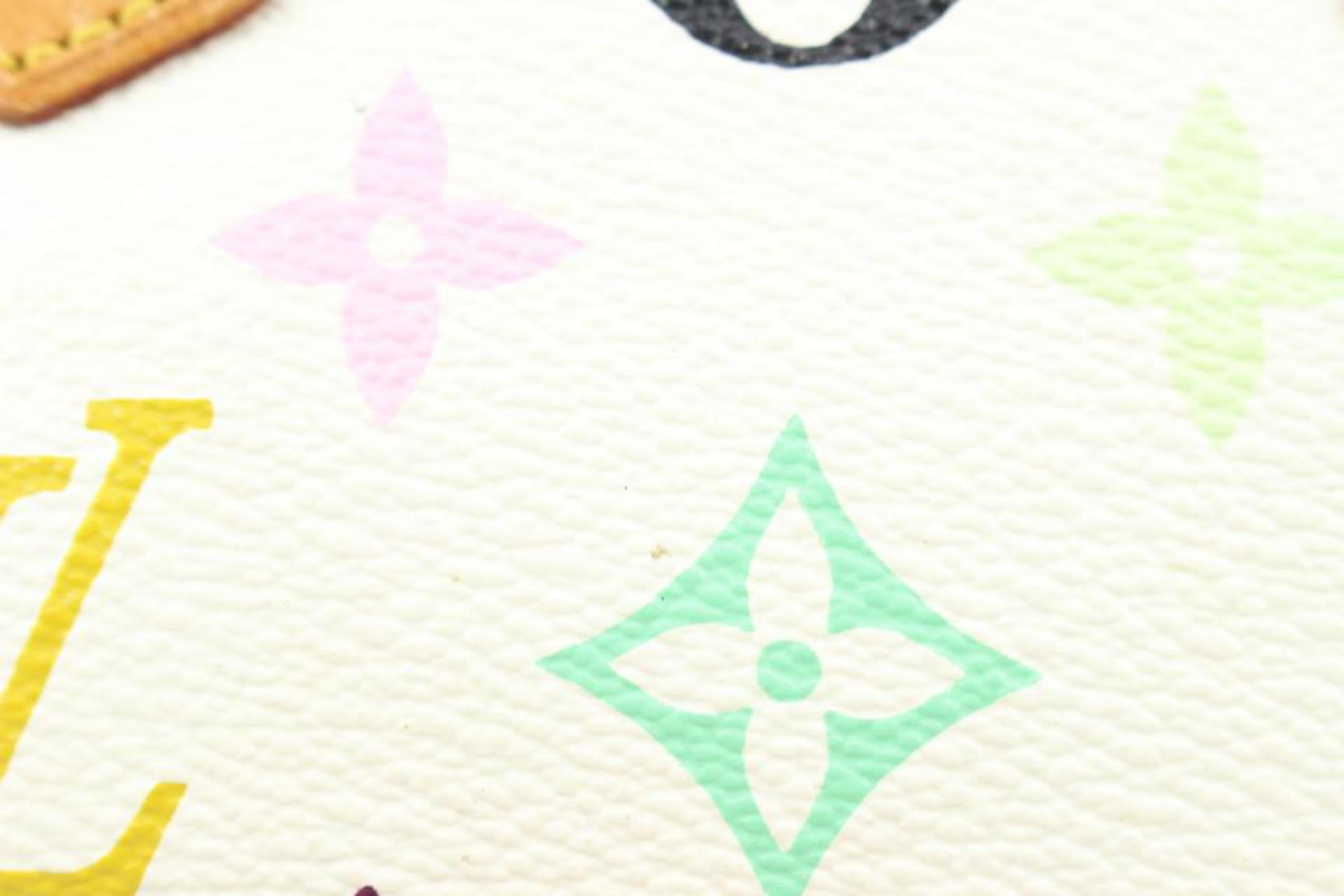 Louis Vuitton Murakami Monogram Multicolor Blanc Mini Speedy HL with Strap s28lv 3
