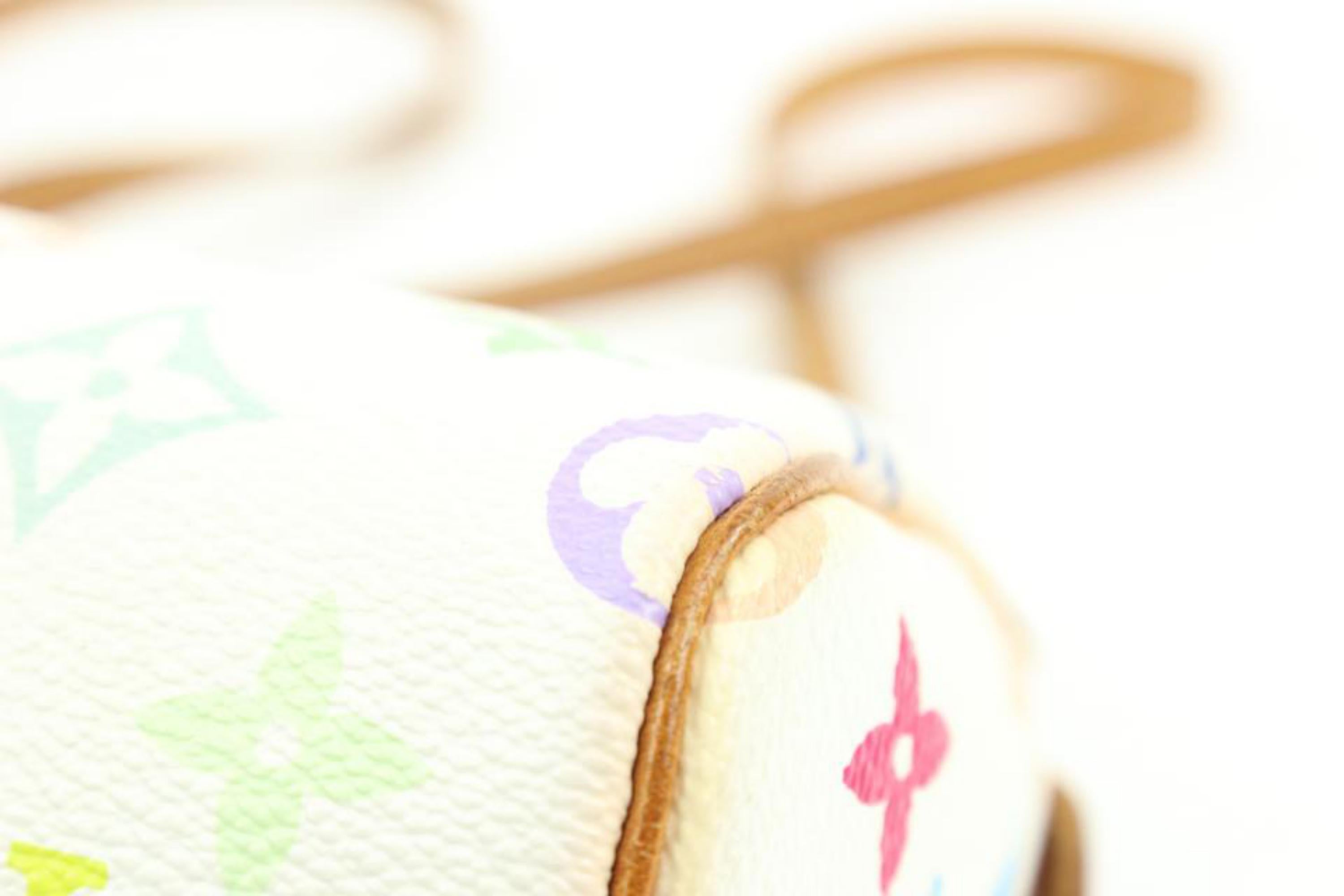 Louis Vuitton Murakami Monogram Multicolor Blanc Mini Speedy HL with Strap s28lv 2