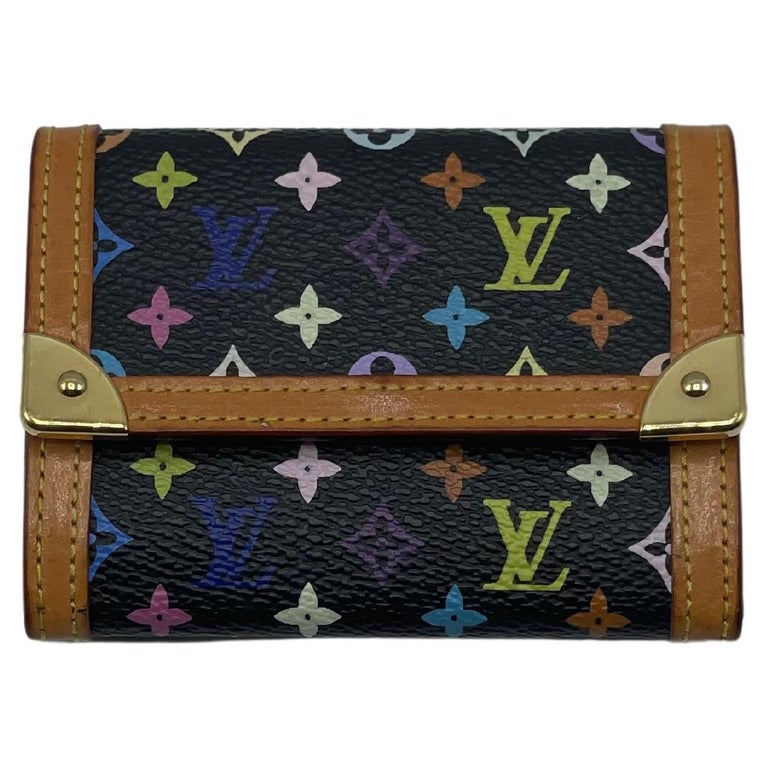Louis Vuitton Multicolor Wallet Black - 7 For Sale on 1stDibs