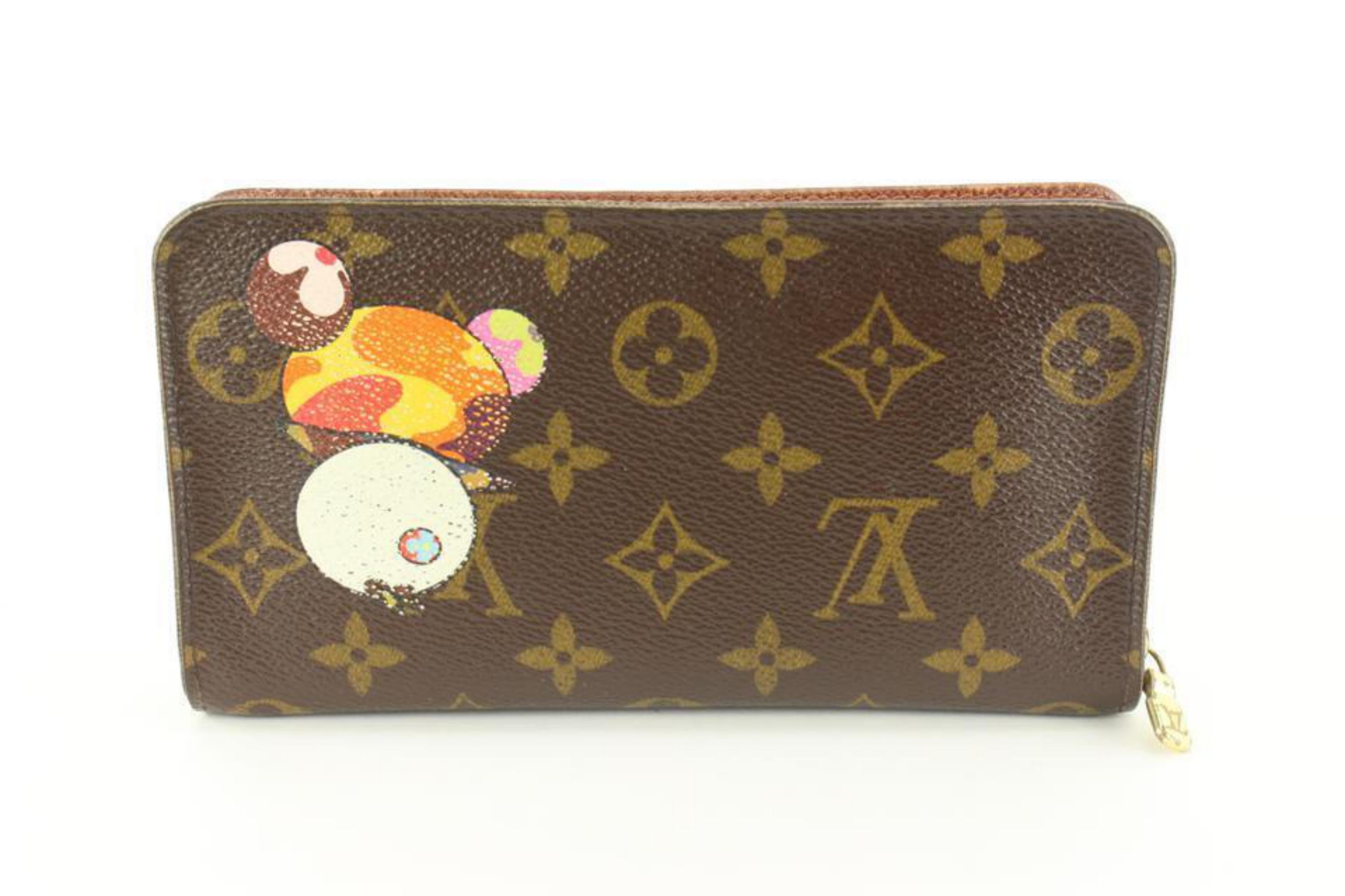 Louis Vuitton Murakami Monogram Panda Zippy Wallet Long 35L26a For Sale 1