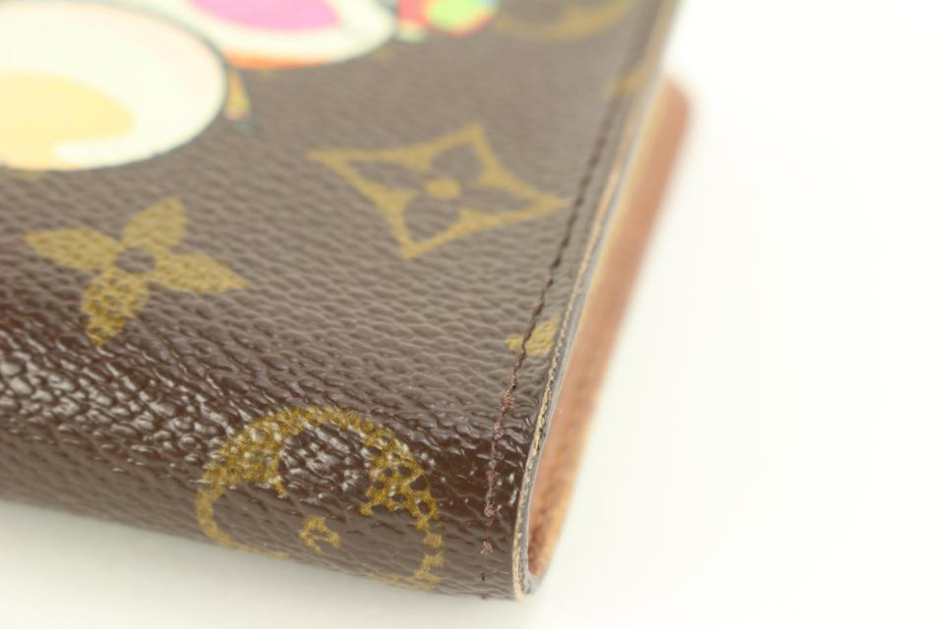 Louis Vuitton Murakami Monogram Panda Zippy Wallet Long 80lk615s In Fair Condition In Dix hills, NY