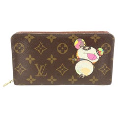 Louis Vuitton Murakami Monogram Panda Zippy Wallet Long 80lk615s