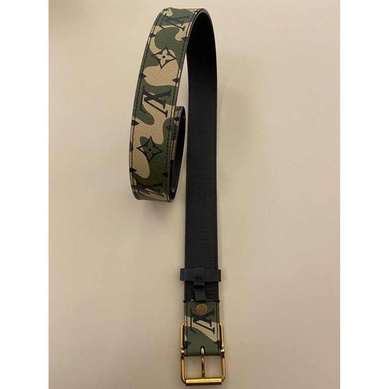 Louis Vuitton Murakami monogramouflage belt In Excellent Condition For Sale In Capri, IT