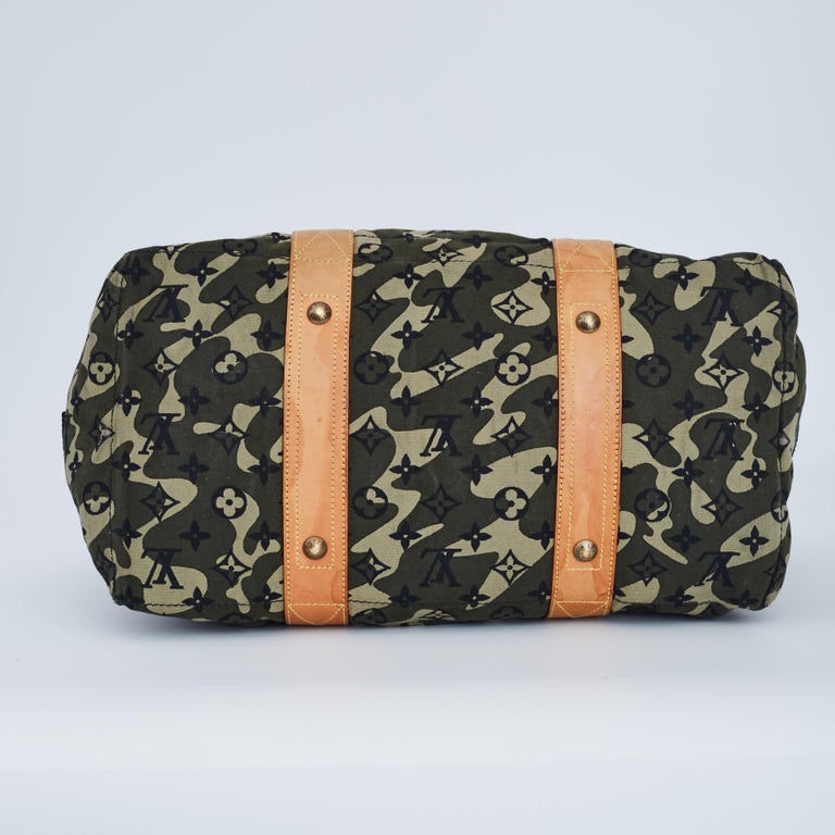 Black Louis Vuitton Murakami Monogramouflage Tote Bag (2008) For Sale