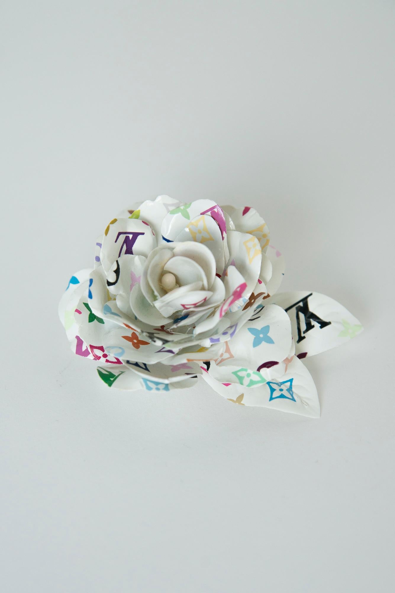 Louis Vuitton Murakami Multicolor Monogram Flower Pin Brooch
