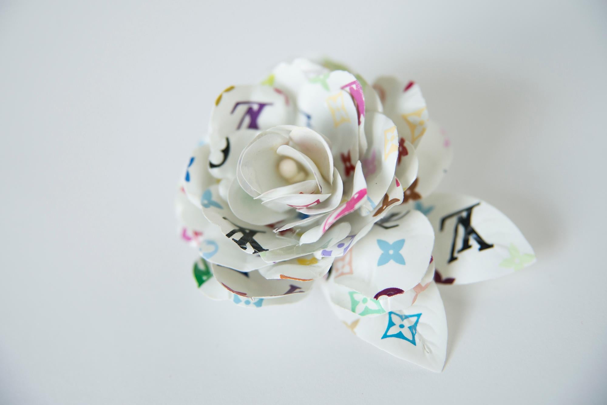 Louis Vuitton Murakami Multicolor Monogram Flower Pin Brooch