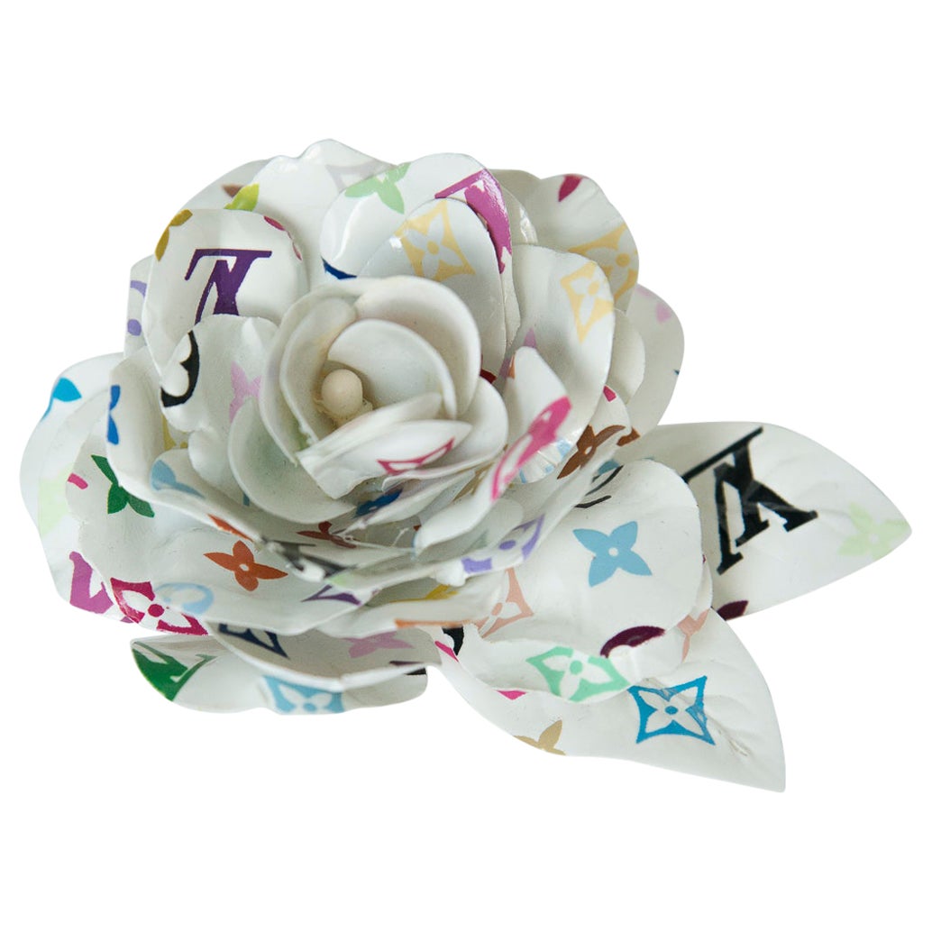 Louis Vuitton Murakami Multicolor Monogram Flower Pin Brooch