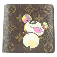 Louis Vuitton Murakami Monograma Panda Marco Billetera Bifold de hombre 526lvs38