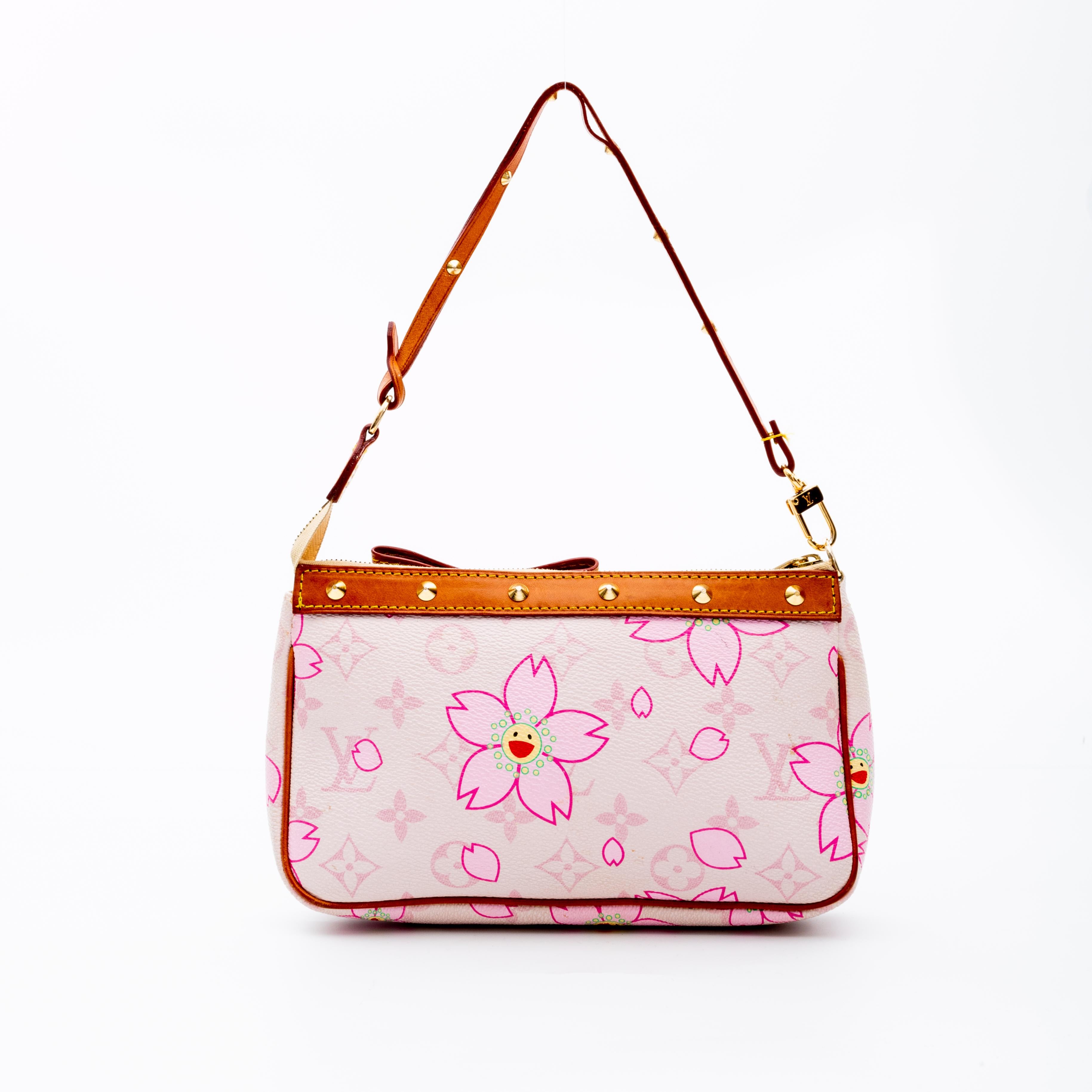 Louis Vuitton Limited Edition Monogram Murakami Cherry Blossom Pochette Bag  For Sale at 1stDibs  louis vuitton takashi murakami cherry blossom pochette,  louis vuitton cherry blossom pochette, louis vuitton murakami cherry blossom