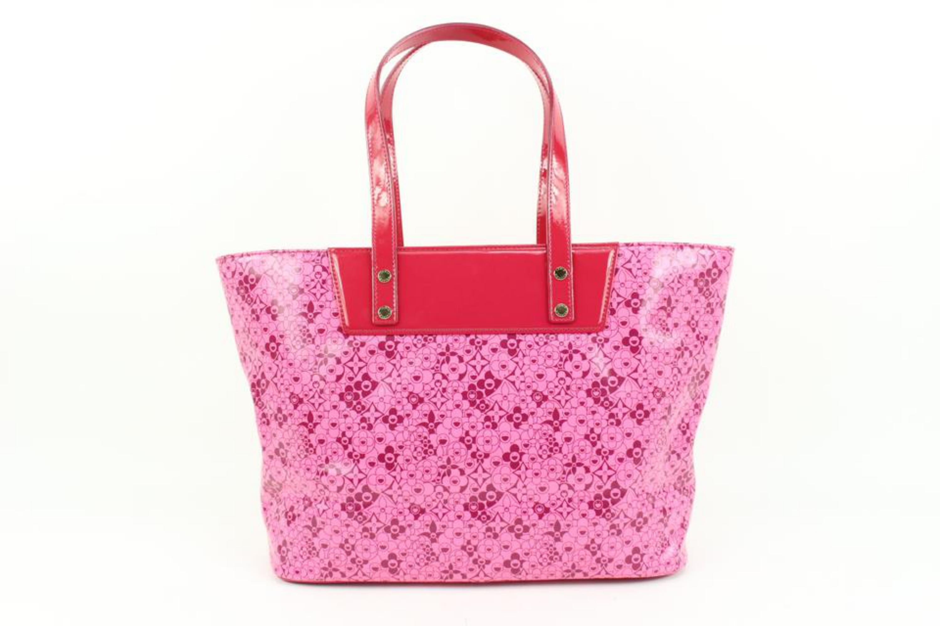 Louis Vuitton Murakami Pink Voyage Tote Cosmic Blossom PM Tote Bag 98lk425s 2