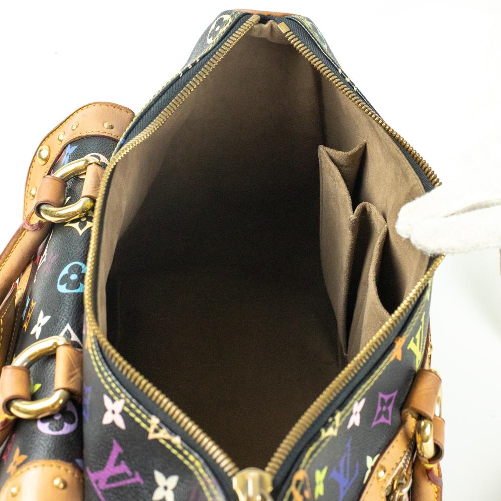 Women's Louis Vuitton, Murakami small in black canvas