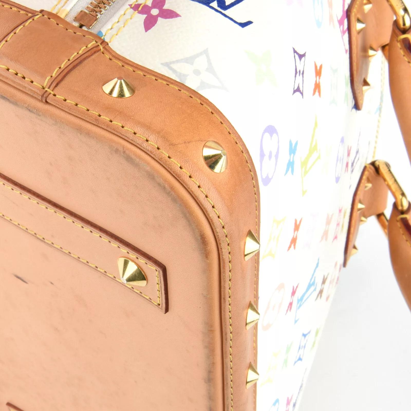 Louis Vuitton Murakami White Monogram Multicolor Alma NM Bag For Sale 8