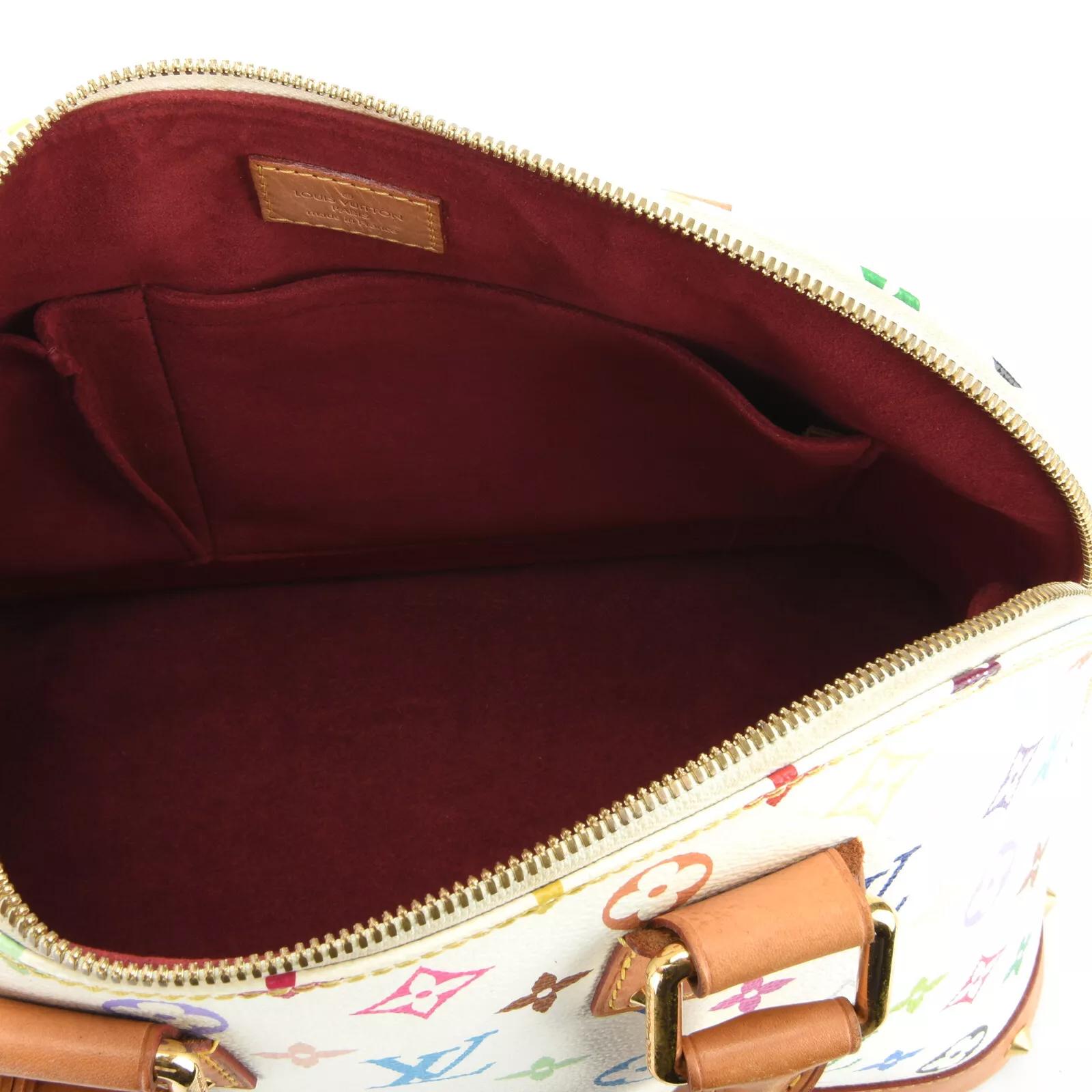 Louis Vuitton Murakami White Monogram Multicolor Alma NM Bag For Sale 3