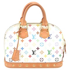 Louis Vuitton Murakami White Monogram Multicolor Alma NM Bag