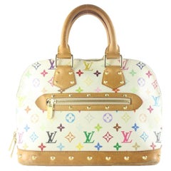 Louis Vuitton Murakami monogramme blanc multicolore Alma PM 2LV118K