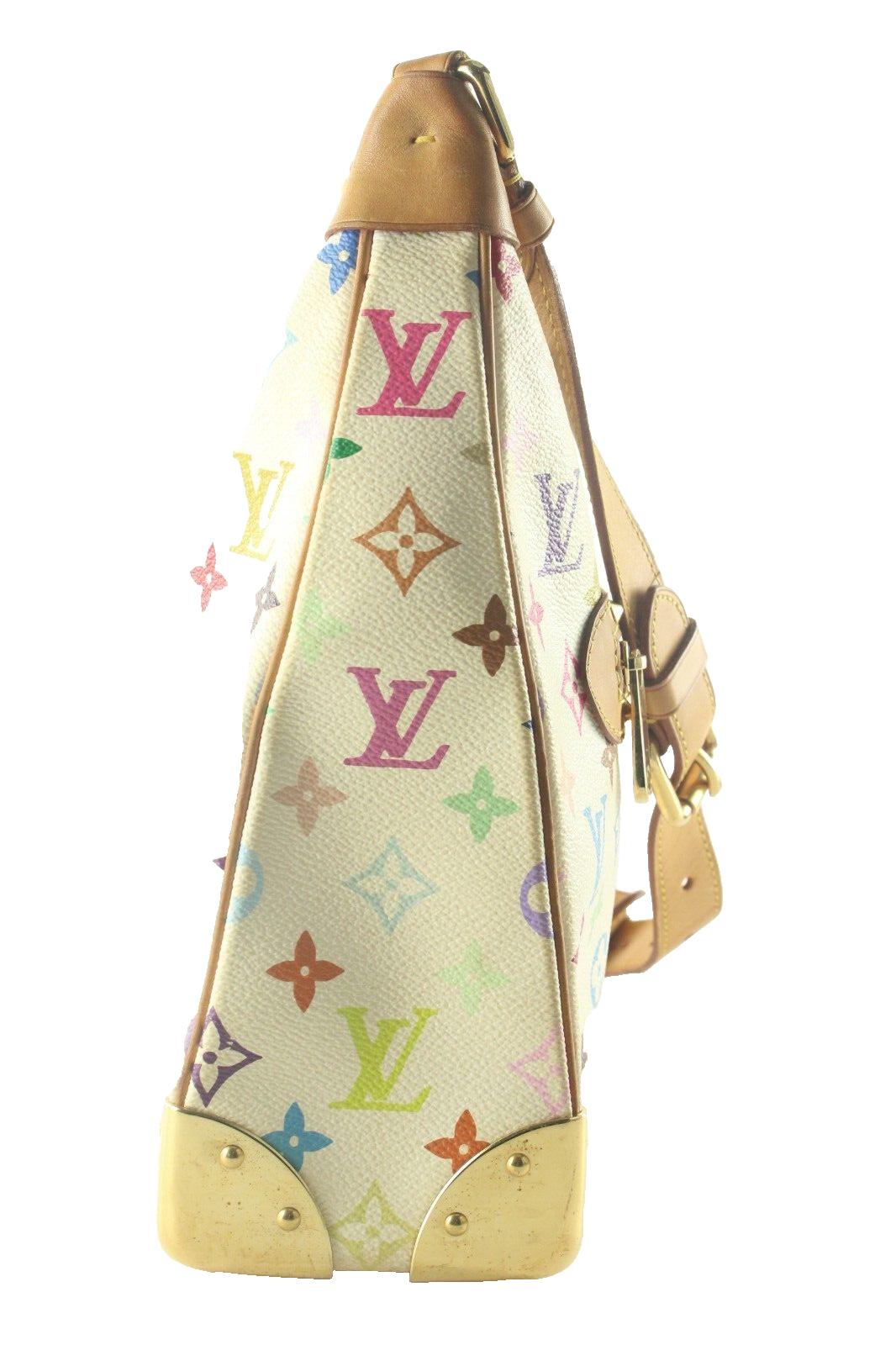 Louis Vuitton Murakami Hobo boulogne monogrammé blanc multicolore 3LV118K en vente 2