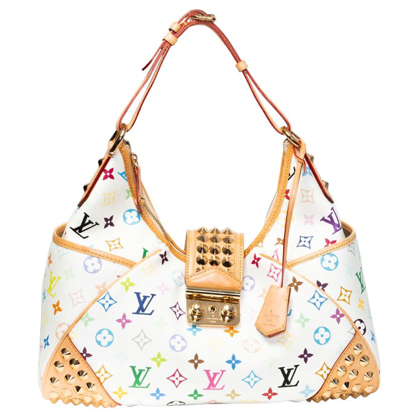 White Louis Vuitton Monogram Multicolore Chrissie MM Shoulder Bag –  Designer Revival