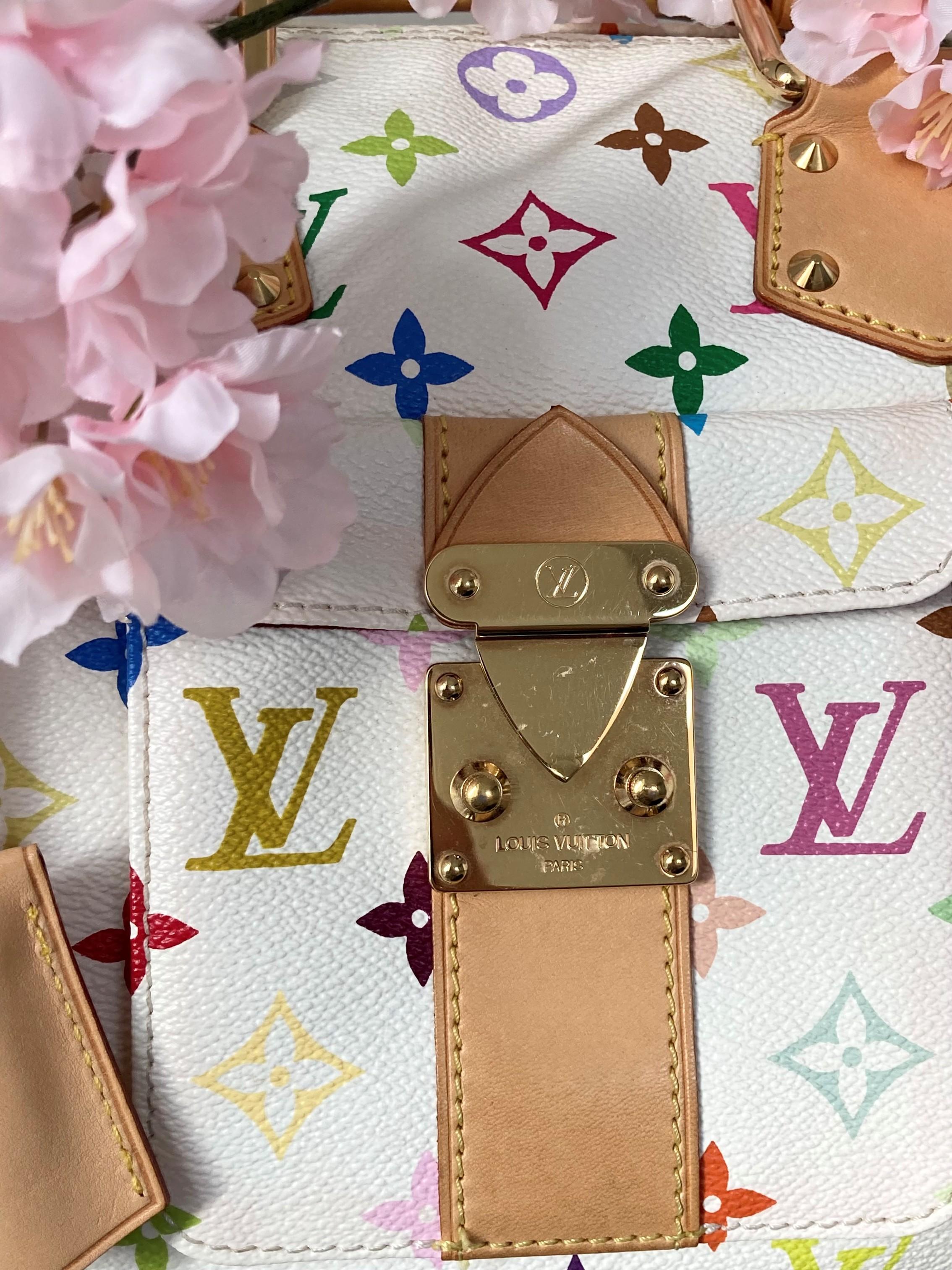 Louis Vuitton Murakami - Sac Speedy 30 blanc monogrammé multicolore en vente 8