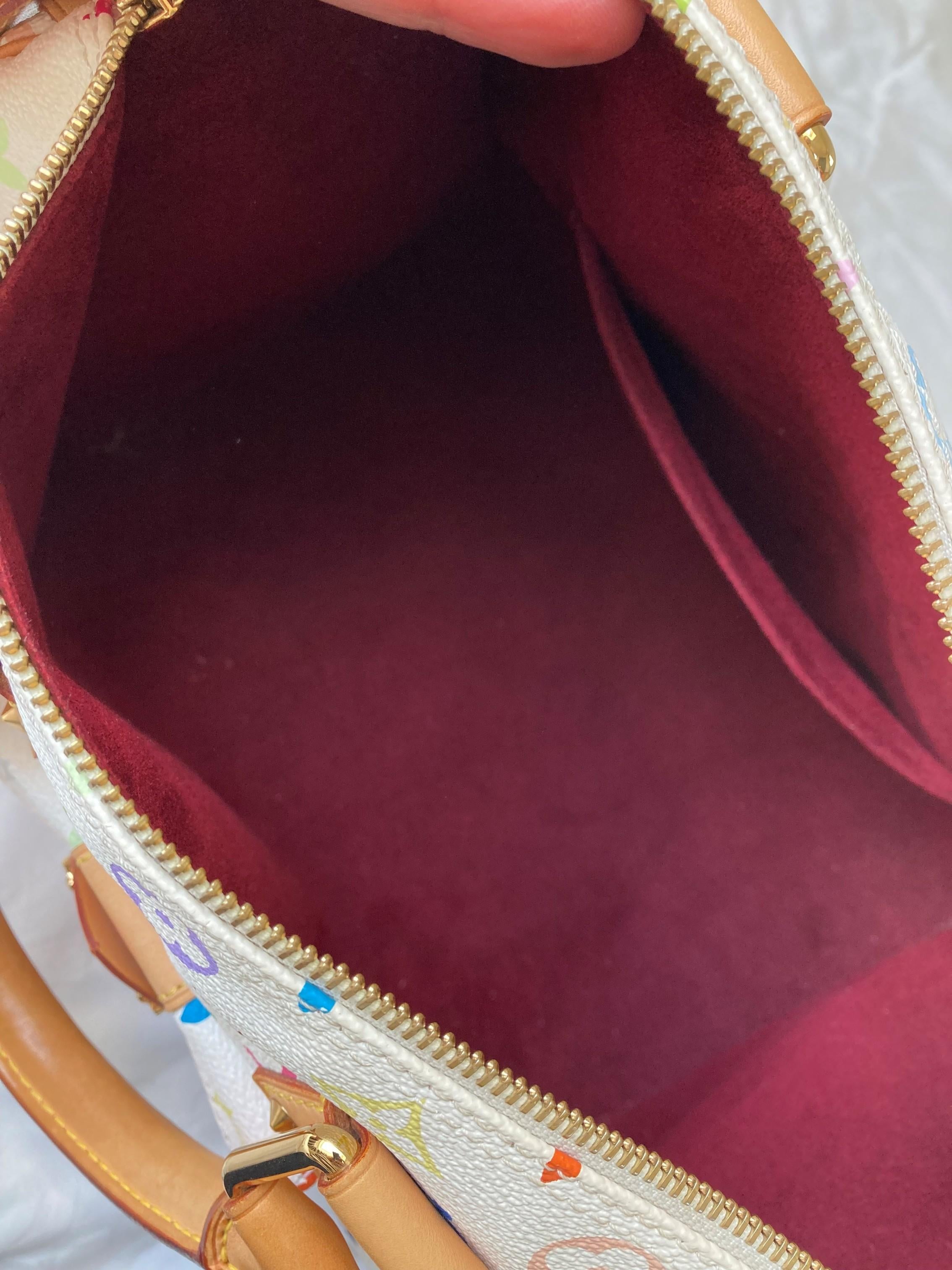 Louis Vuitton Murakami - Sac Speedy 30 blanc monogrammé multicolore en vente 10