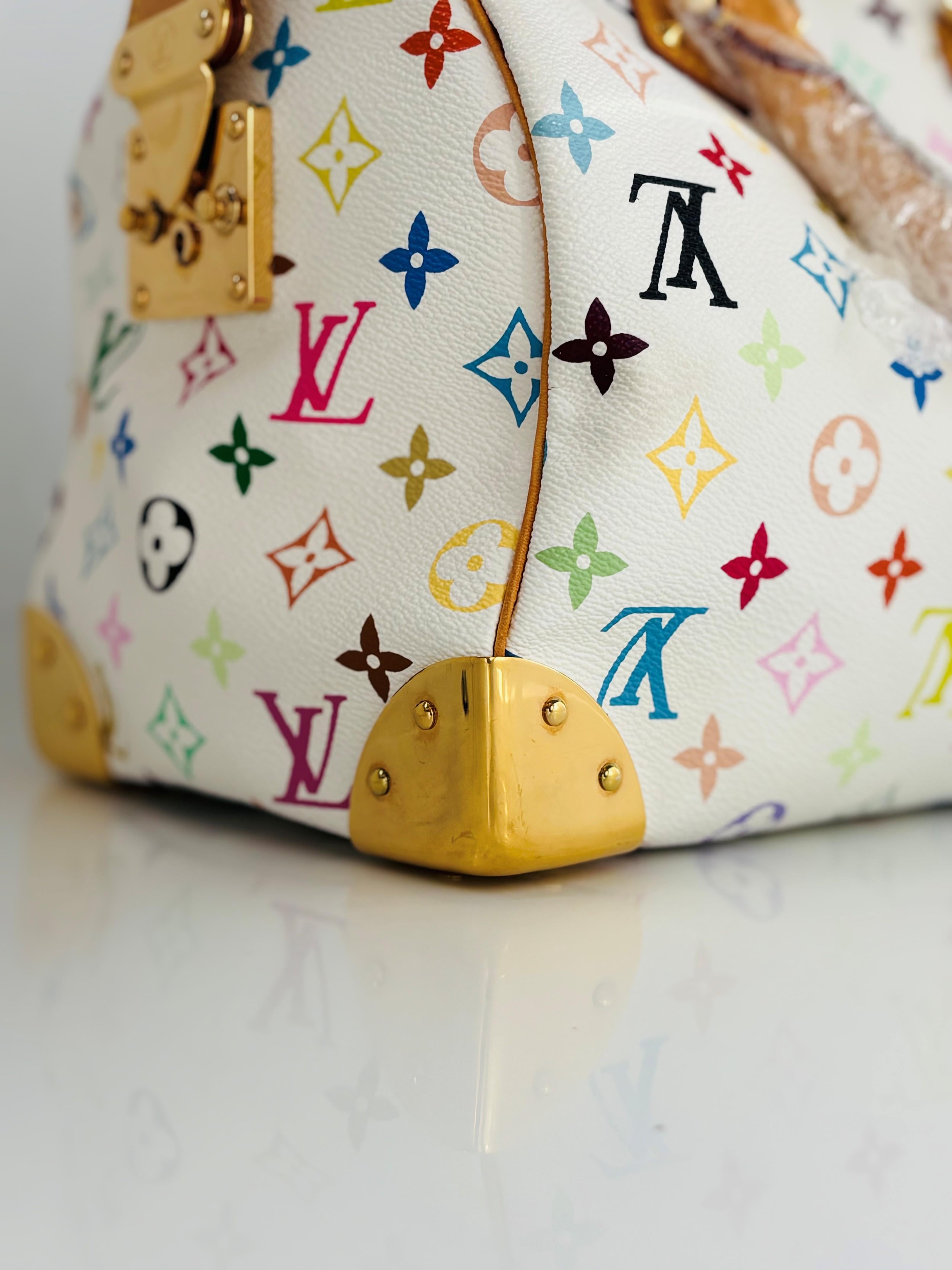 Louis Vuitton Murakami - Sac Speedy 30 blanc monogrammé multicolore en vente 11