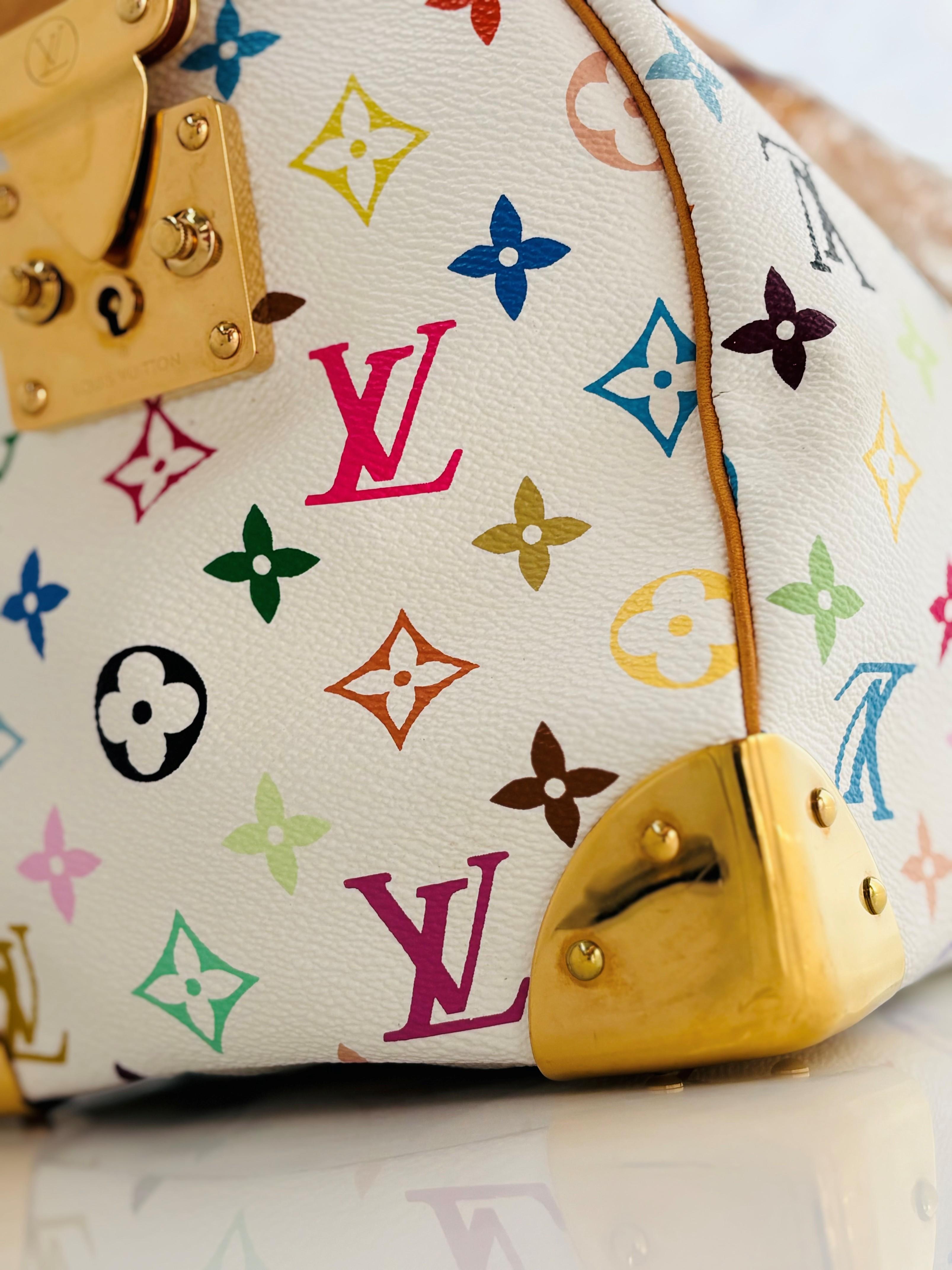Louis Vuitton Murakami - Sac Speedy 30 blanc monogrammé multicolore en vente 12