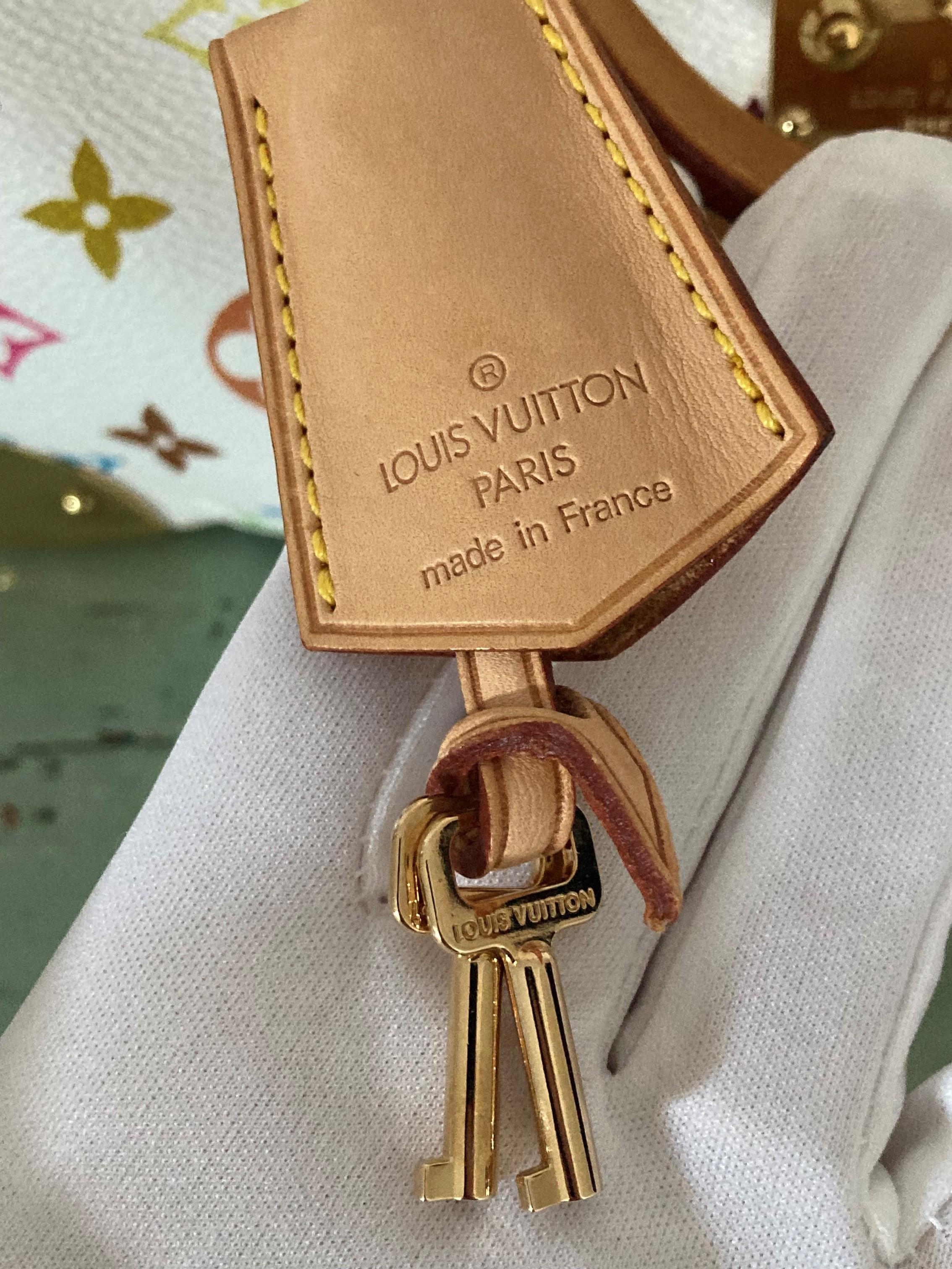 Louis Vuitton Murakami - Sac Speedy 30 blanc monogrammé multicolore en vente 3