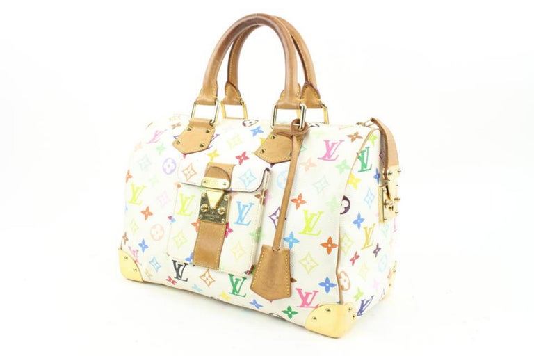 Louis Vuitton Murakami White Multicolor Blanc Speedy 30 98lv215s
Date Code/Serial Number: SP0044
Made In: France
Measurements: Length:  12
